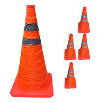 Cone Retratil Estrada Alerta Kit 4 Uni Obra Dobravel Flexivel Rodovia Segurança Sinalizaçao Emergencia Estacionamento Cone Retratil Estrada Alerta Kit 4 Uni Obra Dobravel Flexivel Rodovia Segurança Sinalizaçao Emergencia Estacionamento