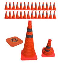 Cone Retratil Kit 28 Uni Portatil Sinalizaçao Obra Trafego Baliza Aviso Alerta Segurança Estrada Rua Dobravel Flexivel Cone Retratil Kit 28 Uni Portatil Sinalizaçao Obra Trafego Baliza Aviso Alerta Segurança Estrada Rua Dobravel Flexivel