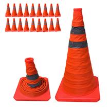 Cone Retratil Sinalizaçao Kit 18 Uni Portatil Obra Trafego Baliza Aviso Alerta Flexivel Dobravel Segurança Estrada Rua Cone Retratil Sinalizaçao Kit 18 Uni Portatil Obra Trafego Baliza Aviso Alerta Flexivel Dobravel Segurança Estrada Rua