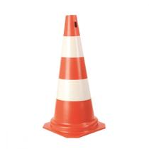 Cone Rigido Plastcor Plastico Laranja/Branco 75Cm