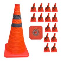 Cone Segurança Portatil Kit 14 Uni Sinalizador Retratil Transito Aviso Acidente Estacionamento Estrada Rodovia Rua Cone Segurança Portatil Kit 14 Uni Sinalizador Retratil Transito Aviso Acidente Estacionamento Estrada Rodovia Rua