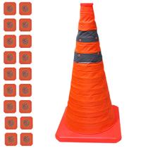 Cone Segurança Portatil Sinalizador Kit 18 Uni Retratil Transito Aviso Acidente Estacionamento Estrada Rodovia Rua Cone Segurança Portatil Sinalizador Kit 18 Uni Retratil Transito Aviso Acidente Estacionamento Estrada Rodovia Rua