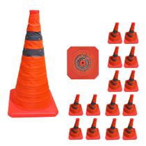 Cone Segurança Retratil Dobravel Kit 14 Uni Flexivel Alerta Obra Rodovia Estrada Sinalizaçao Emergencia Estacionamento Cone Segurança Retratil Dobravel Kit 14 Uni Flexivel Alerta Obra Rodovia Estrada Sinalizaçao Emergencia Estacionamento