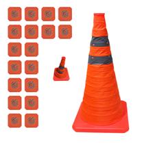 Cone Segurança Retratil Kit 18 Uni Flexivel Alerta Obra Dobravel Rodovia Estrada Sinalizaçao Emergencia Estacionamento Cone Segurança Retratil Kit 18 Uni Flexivel Alerta Obra Dobravel Rodovia Estrada Sinalizaçao Emergencia Estacionamento