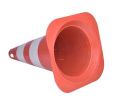 Cone Sinalização 50cm Laranja/branco - Plastcor