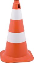 Cone sinalização 75cm laranja/branco polietileno - Vonder