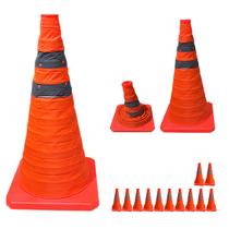 Cone Sinalizaçao Retratil Kit 12 Uni Flexivel Dobravel Portatil Alerta Aviso Seguranca Obra Baliza Estrada Rodovia Cone Sinalizaçao Retratil Kit 12 Uni Flexivel Dobravel Portatil Alerta Aviso Seguranca Obra Baliza Estrada Rodovia