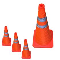 Cone Sinalizaçao Retratil Kit 3 Uni Portatil Dobravel Obra Estacionamento Balizador Segurança Emergencia Construçao Cone Sinalizaçao Retratil Kit 3 Uni Portatil Dobravel Obra Estacionamento Balizador Segurança Emergencia Construçao