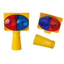 Cone Solar Sinalizador Duas Cores Obra Rodovia Alerta Avenida Estrada Transito Acidente Iluminaçao Segurança Cone Solar Sinalizador Duas Cores Obra Rodovia Alerta Avenida Estrada Transito Acidente Iluminaçao Segurança