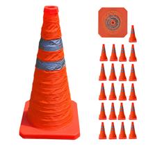 Cone Transito Portatil Kit 21 Uni Sinalizaçao Estrada Trafego Obra Rodovia Refletivo Rua Emergencia Segurança Cone Transito Portatil Kit 21 Uni Sinalizaçao Estrada Trafego Obra Rodovia Refletivo Rua Emergencia Segurança