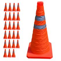 Cone Transito Portatil Kit 23 Uni Sinalizaçao Estrada Trafego Obra Rodovia Refletivo Rua Emergencia Segurança Cone Transito Portatil Kit 23 Uni Sinalizaçao Estrada Trafego Obra Rodovia Refletivo Rua Emergencia Segurança