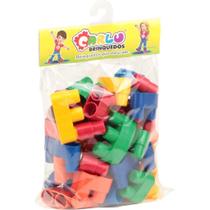 Conectando Formas Mochila Com 40 peças - Carlu