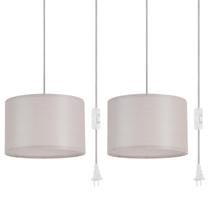 Conecte a luz pendente IHENGYANLT com cabo de 4,5 m, bege, amarelo Conecte a luz pendente IHENGYANLT com cabo de 4,5 m, bege, amarelo