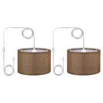 Conecte a luz pendente PATIKIL, pacote com 2, cabo de corda de 15 pés Conecte a luz pendente PATIKIL, pacote com 2, cabo de corda de 15 pés