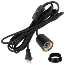 Conecte o cabo de luz pendente Hovnuyee com interruptor de 4,6 m preto Conecte o cabo de luz pendente Hovnuyee com interruptor de 4,6 m preto