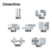 Conectivos Conectores P/ Balcão De Vidro Modulado 16 +8 Pés - modulodi