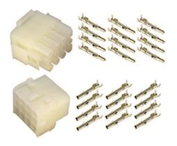 Conector 12 Vias Hylok Macho e Fêmea Com Terminais