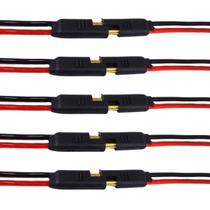 Conector 2 Vias Technoise Fio 4,0mm - Pacote Com 5 Peças