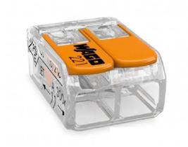 CONECTOR 221 WAGO 2 POLOS 6mm 41A - 30 PROFISSIONAL