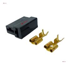 Conector 2vias T Preto+terminal Elétrico Fêmea 6,3 C/25unid. - ALTECNA