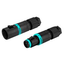 Conector 3 Vias Macho E Fêmea - Techno Thb.381 - Kit Com 5