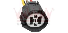 Conector 4 Vias Fêmea Módulo Resistência da Ventoinha Radiador Ford Focus 2.0 Duratec Ford Edge 3.5 Volvo XC90 S80