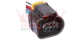 Conector 6 Vias Fêmea TBI Corpo Borboleta Fiat Palio Siena Uno Strada Idea Punto Gol G3 G4 Fox Polo Golf