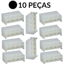 Conector 8 Vias Fêmea 6,3MM 10 Unidades Conector 8 Vias Fêmea 6,3MM 10 Unidades