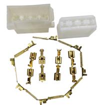 Conector 8 Vias M/F C/Terminais 6,3MM BRANCO P/INST SOM-2165 Conector 8 Vias M/F C/Terminais 6,3MM BRANCO P/INST SOM-2165