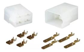 Conector 8 Vias M F C/terminais 6,3mm Branco P/inst Som-2165 Conector 8 Vias M F C/terminais 6,3mm Branco P/inst Som-2165