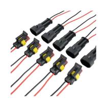 Conector À Prova d'Água De 2 Pinos Macho E Fêmea Com Fio 20AWG Para Carro, Caminhão E Barco - 5