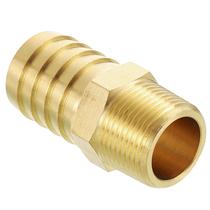 Conector adaptador de conexões de mangueira de latão 1 farpa de mangueira para 3/4 NPT macho, pacote com 4 Kozelo Conector adaptador de conexões de mangueira de latão 1 farpa de mangueira para 3/4 NPT macho, pacote com 4 Kozelo