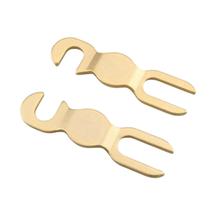 Conector Audio HiFi Ponte Terminais Caixa Som Cabo U Fork Conector Audio HiFi Ponte Terminais Caixa Som Cabo U Fork