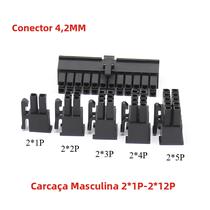 Conector Automotivo Preto Plugue Macho 10PCS 2P 4P 6P 8P-24Pin Para Placa Gráfica PCI-E Conector Automotivo Preto Plugue Macho 10PCS 2P 4P 6P 8P-24Pin Para Placa Gráfica PCI-E