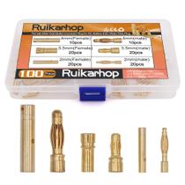 Conector Banana Bullet, 100 unidades para motor ESC de bateria RC Conector Banana Bullet, 100 unidades para motor ESC de bateria RC