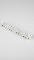 Conector Barra 12 Posições 4mm 3A Transparente Conector Barra 12 Posições 4mm 3A Transparente