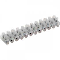 Conector Barra Brasfort Plastico 12 Polos 25Mm 8460 - Kit C/10 Conector Barra Brasfort Plastico 12 Polos 25Mm 8460 - Kit C/10