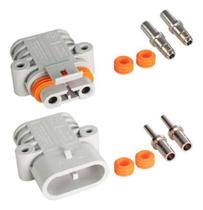 Conector Bateria Carro Elétrico Empilhadeira - Macho Fêmea - Rainha das Sete