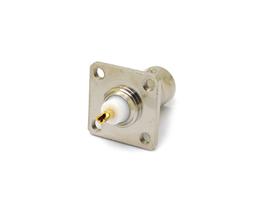 Conector BNC 50 Ohms Fêmea Reto Painel Base Quadrada 17,50mm - LF-2 - Gav 12 - KLC