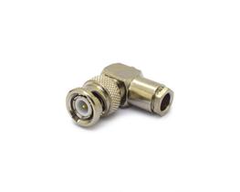 Conector BNC 50 Ohms Macho Angular Prensa Cabo RG/RGC-59 - LM-9-1- Gav 03 - KLC Conector BNC 50 Ohms Macho Angular Prensa Cabo RG/RGC-59 - LM-9-1- Gav 03 - KLC