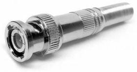 Conector Bnc Com Mola 4mm E Parafuso P/ Cftv Kit 100 Uni