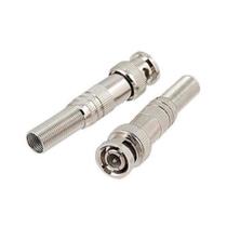 Conector BNC Macho com Mola F F3 Conector BNC Macho com Mola F F3
