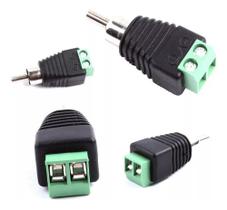 Conector Bnc Masculino Para Camera De Vigilância Com Borne