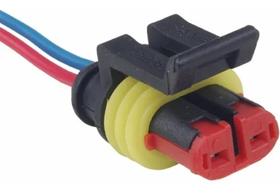 Conector Bobina Ignição 2 vias TC101.1018 Uno Tempra Palio (femea) Conector Bobina Ignição 2 vias TC101.1018 Uno Tempra Palio (femea)