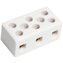 Conector Brasfort Porcelana 06Mm Trifasico 8608 - Kit C/100 Unidades