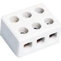 Conector Brasfort Porcelana 10Mm Trif 8610 - Kit C/50 Unidades Conector Brasfort Porcelana 10Mm Trif 8610 - Kit C/50 Unidades