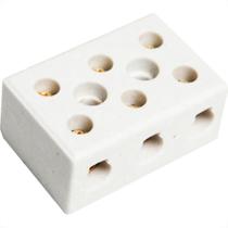 Conector Brasfort Porcelana 16Mm Trifasico 8767 - Kit C/12 Unidades