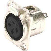 Conector Cannon Fêmea 3 Polos Para Painel Metal Storm Pacote C/5 UN Conector Cannon Fêmea 3 Polos Para Painel Metal Storm Pacote C/5 UN