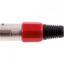 Conector Cannon XLR Macho PGCN0005 Plástico Vermelho Storm - PCT / 5 Conector Cannon XLR Macho PGCN0005 Plástico Vermelho Storm - PCT / 5