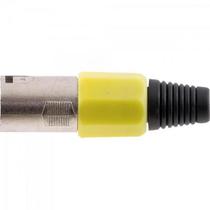 Conector Cannon XLR Macho PGCN0008 Plástico Amarelo Storm - PCT / 5